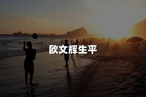 欧文辉生平