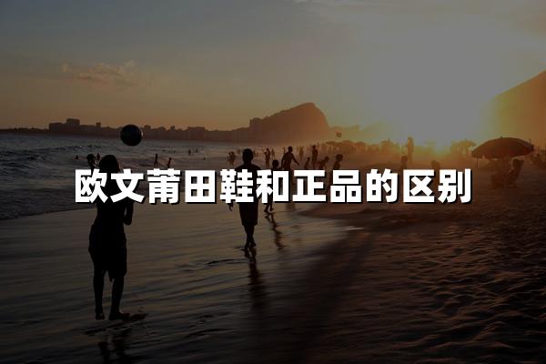 欧文莆田鞋和正品的区别