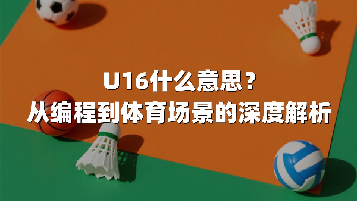 U16什么意思？从编程到体育场景的深度解析