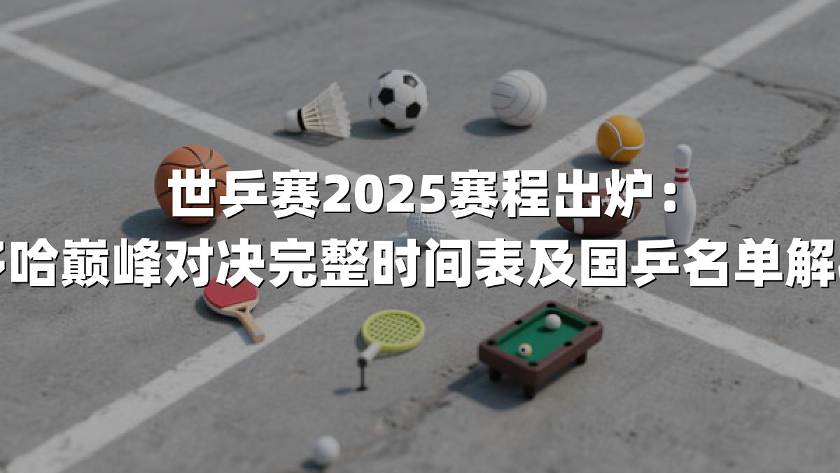 世乒赛2025赛程出炉：多哈巅峰对决完整时间表及国乒名单解析